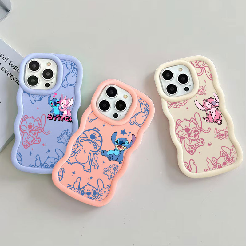 Phone Cases Disney - Stitch en Angel Cartoon Candy Kleur