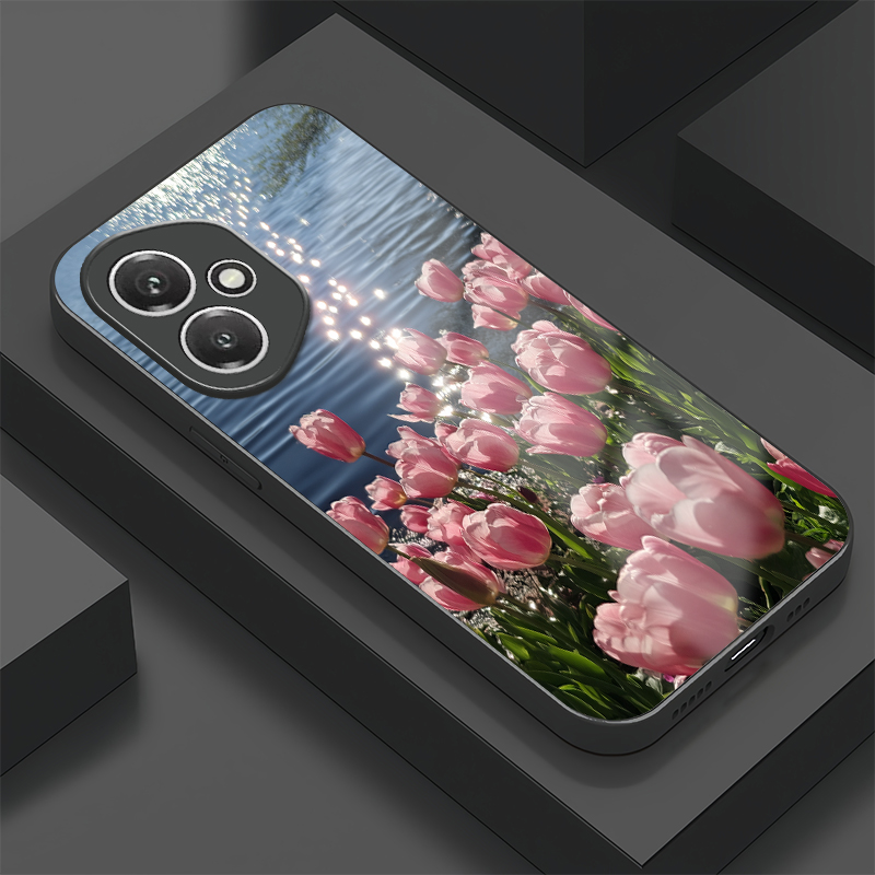 Phone Cases Honor - Bloemen Tulp Patroon Telefoon Case Voor