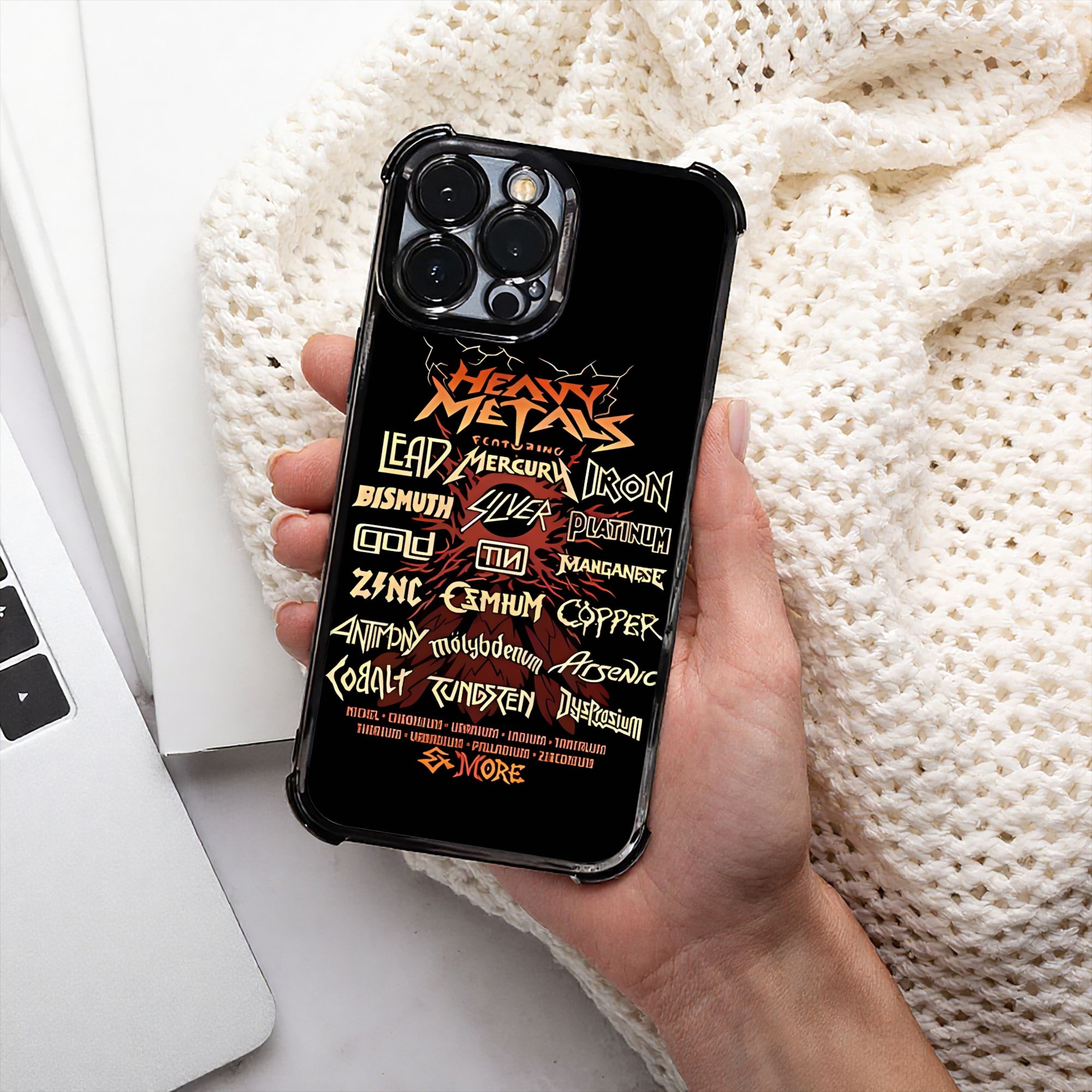 Phone Cases Metal - Parodie telefoonhoesje Heavy Metal elektrolytisch proces