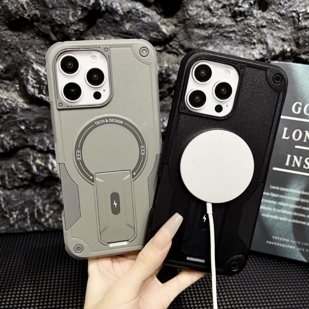 Phone Cases Quality - Luxe Magnetische Ingebouwde Stand Telefoonhoes Voor