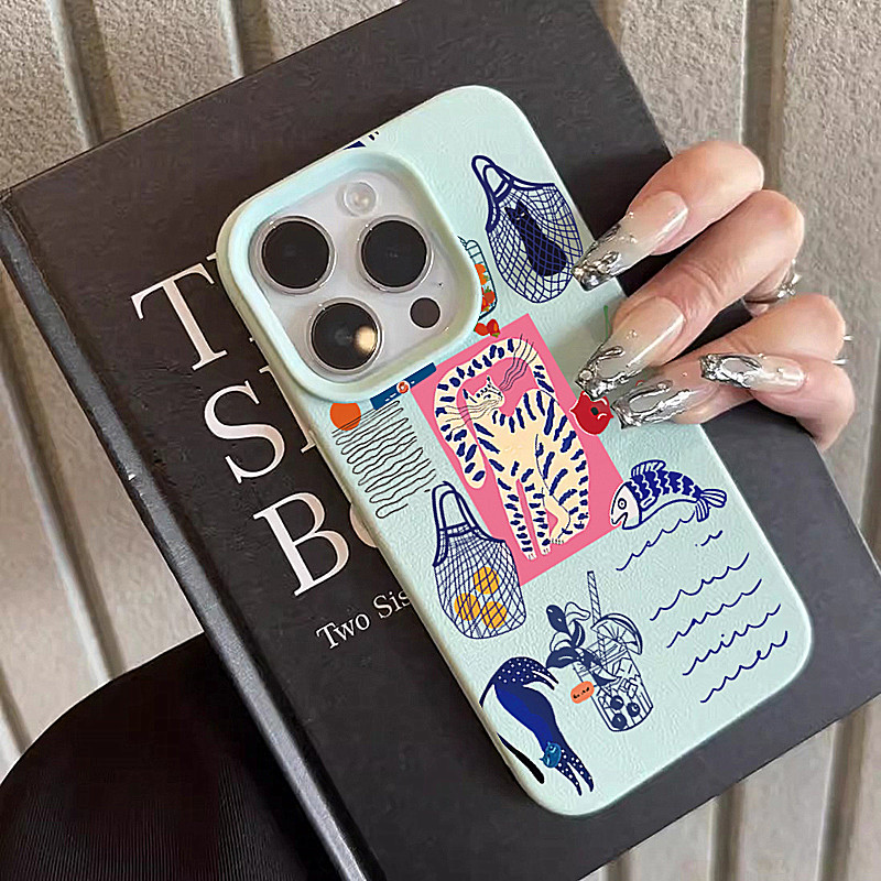 Phone Cases Xr Iphone - Schattige kersenkat print telefoonhoesjes voor iPhone