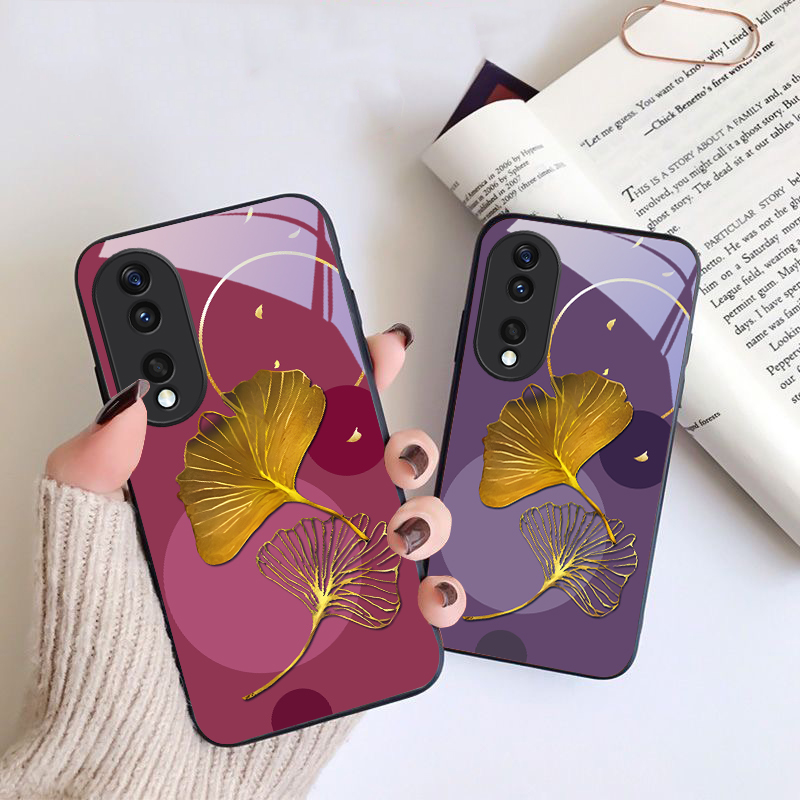 Phone Cases Yellow - Pure gele ginkgo bladeren voor Honor