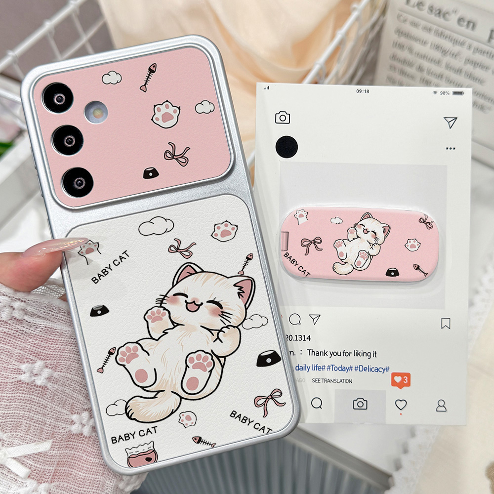 Cute Anime Case - Cartoon schattige kat telefoonhoesje voor Samsung