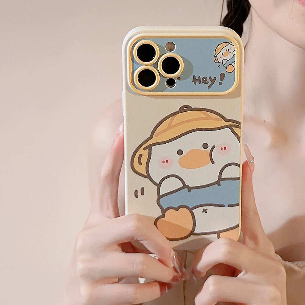 Phone Cases Yellow - Koreaanse cartoon gele eend telefoonhoesje voor