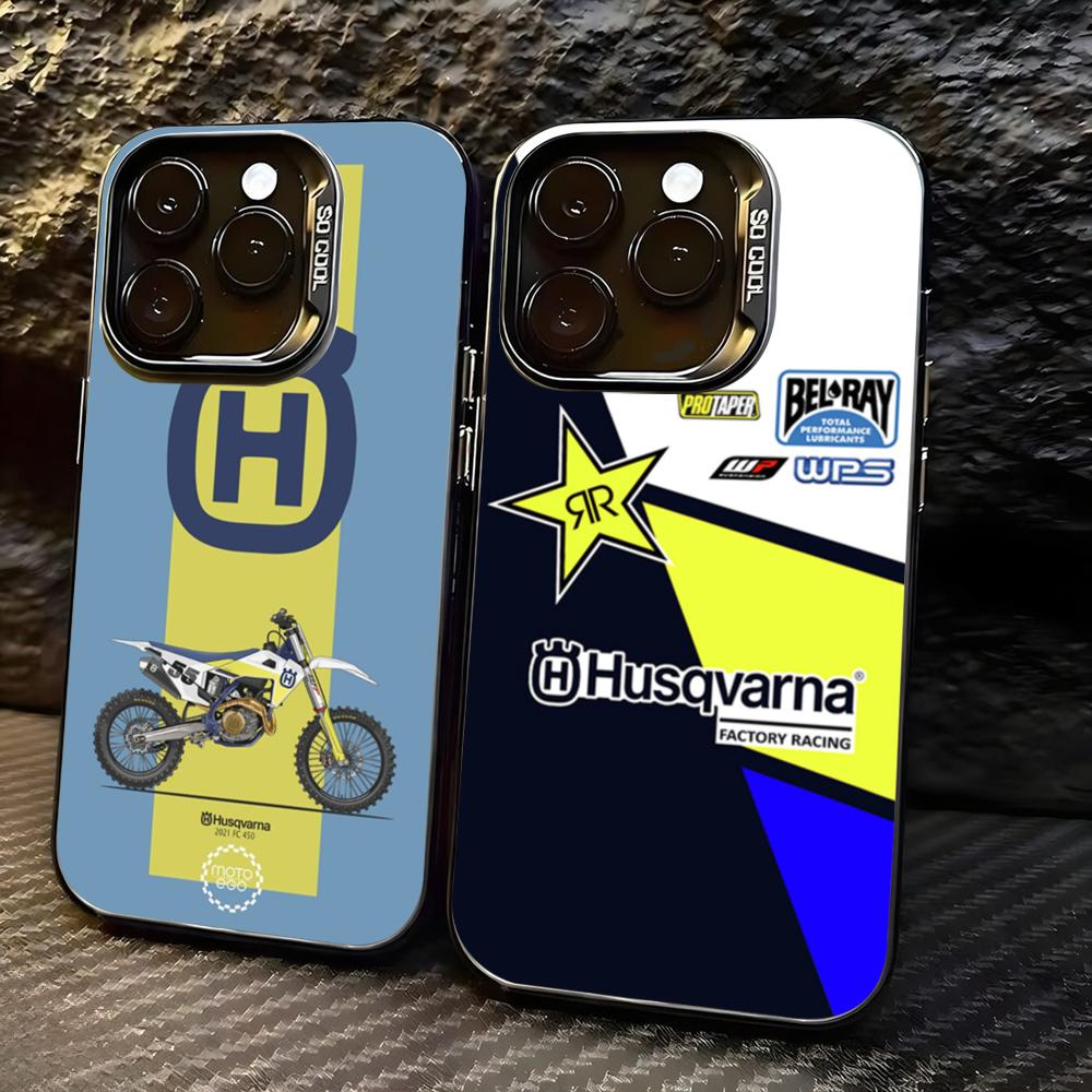 Phone Cases Iphone 17 - Motorfiets H-Husqvarnaes-S Telefoonhoesje voor lMDColor Zilveren
