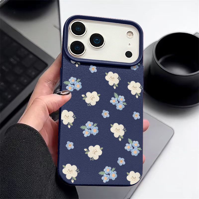 Phone Cases Brown - Telefoonhoesje met kleine bloemen voor iPhone