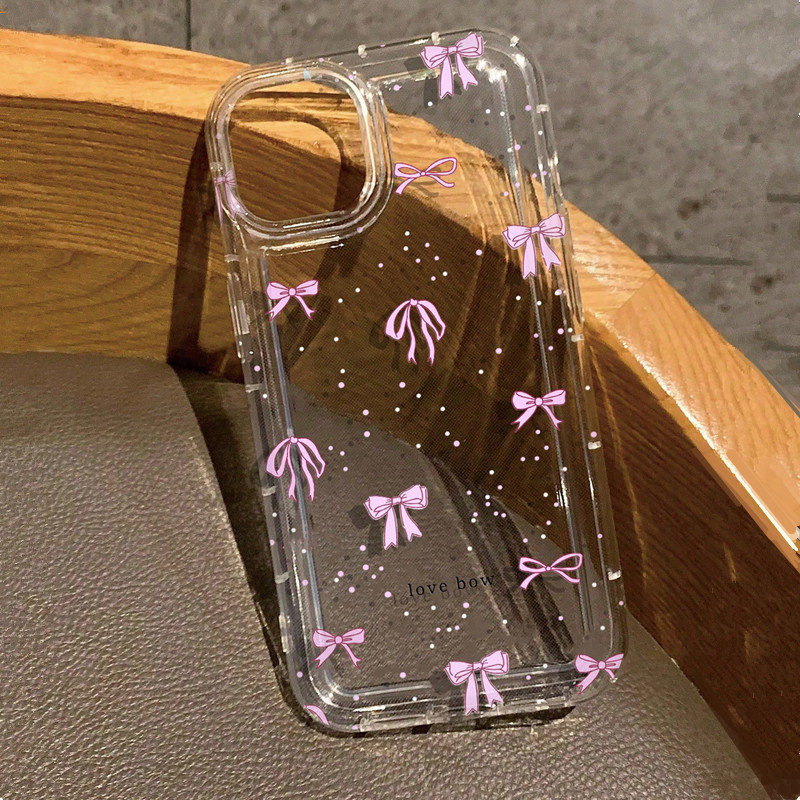Phone Cases Dior - Kleurrijke Boog Print Clear Case Voor