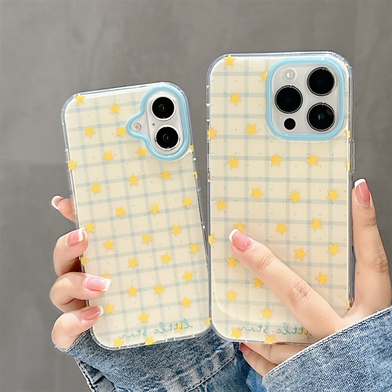 Phone Cases Yellow - Gele Sterrenruitpatroon Telefoonhoesje voor iPhone 17