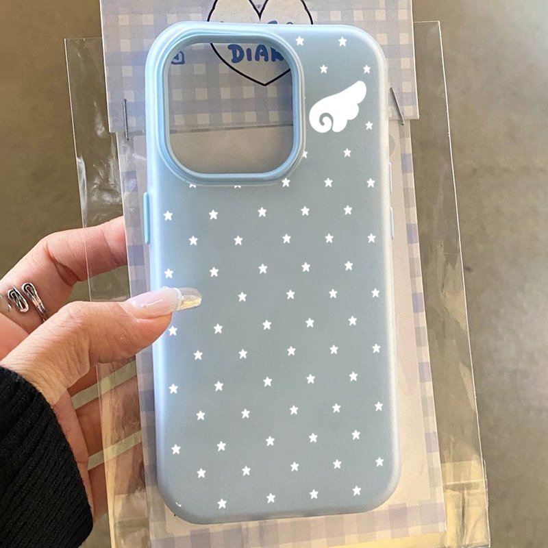Phone Cases Xiaomi 15 - Koreaanse schattige esthetiek ster engelenvleugels 2-in-1