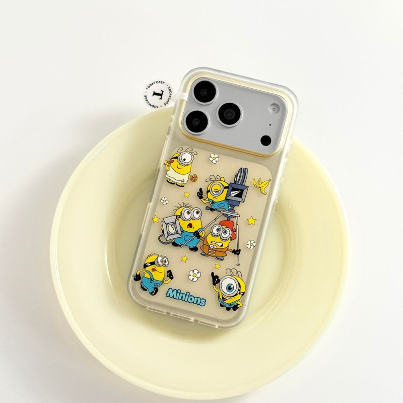 Cute Anime Case - Schattige Cartoon Minions Telefoonhoesje voor iPhone