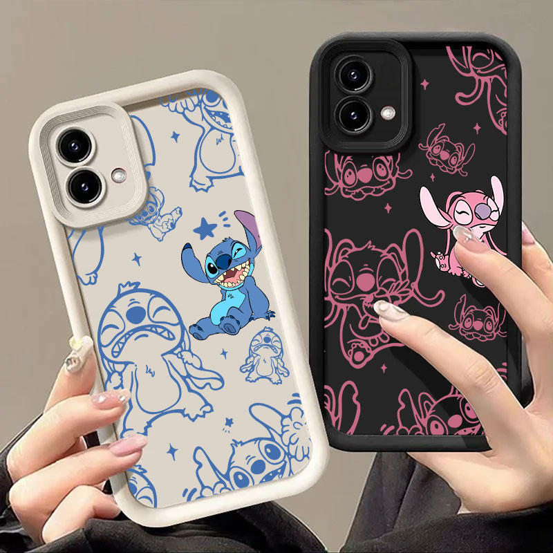 Phone Cases Disney - Stitch en Angel Cartoon Telefoonhoesje voor