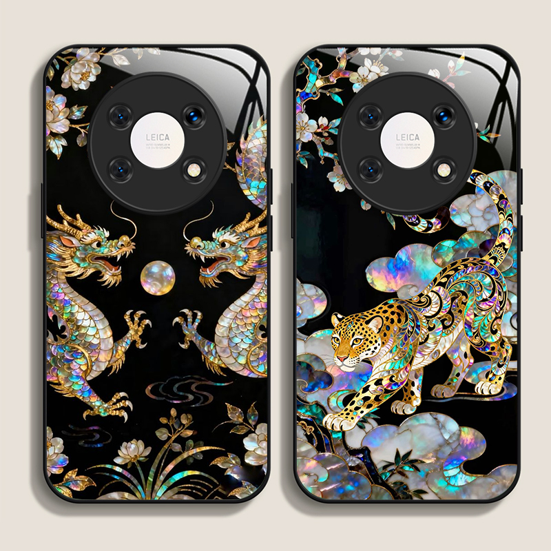 Phone Cases Xiaomi 15 - Stijlvolle Dragon Leopard Marmer Textuur Gehard
