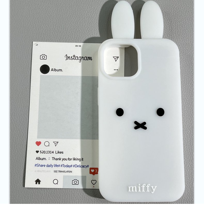 Cute Anime Case - 3D Stereoscopische Kawaii Schattige Cartoon Miffy