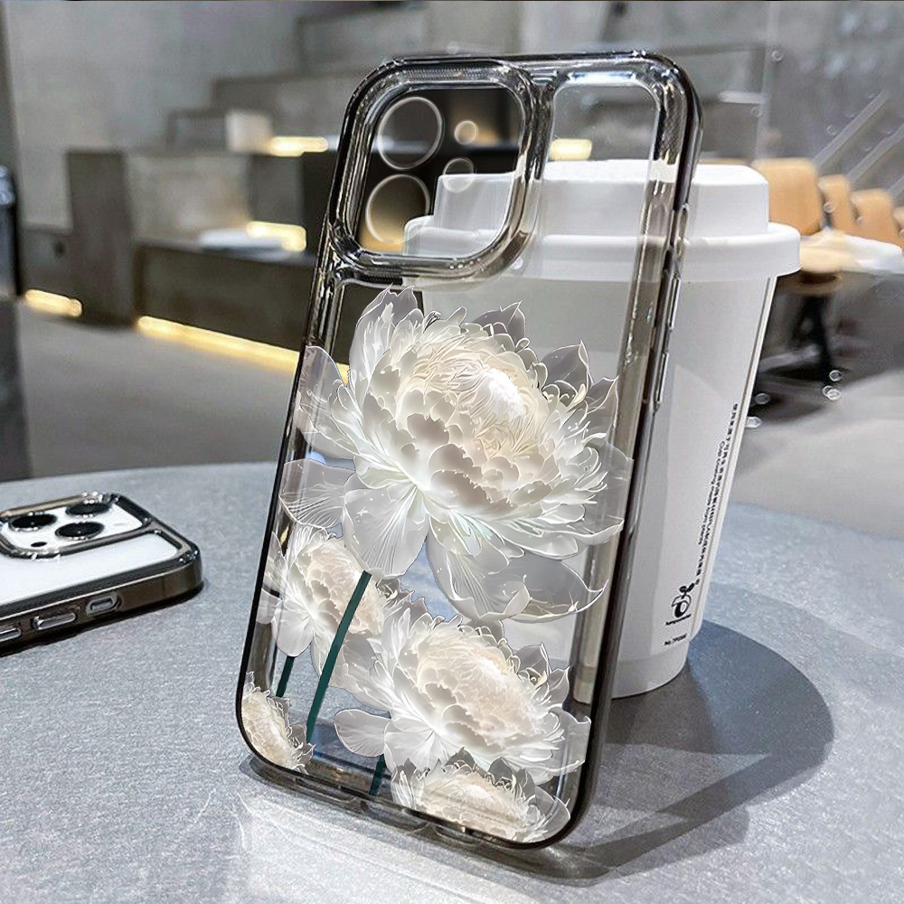 Phone Cases Dior - Lotus Bloem Transparante Telefoonhoes Voor iPhone