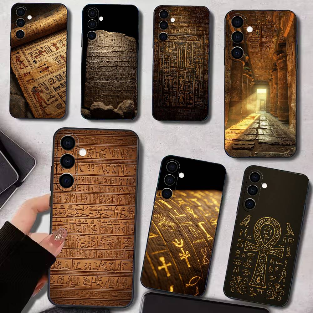 Phone Cases Egypt - Egypte Kunst Hiërogliefen Telefoonhoesje voor Samsung