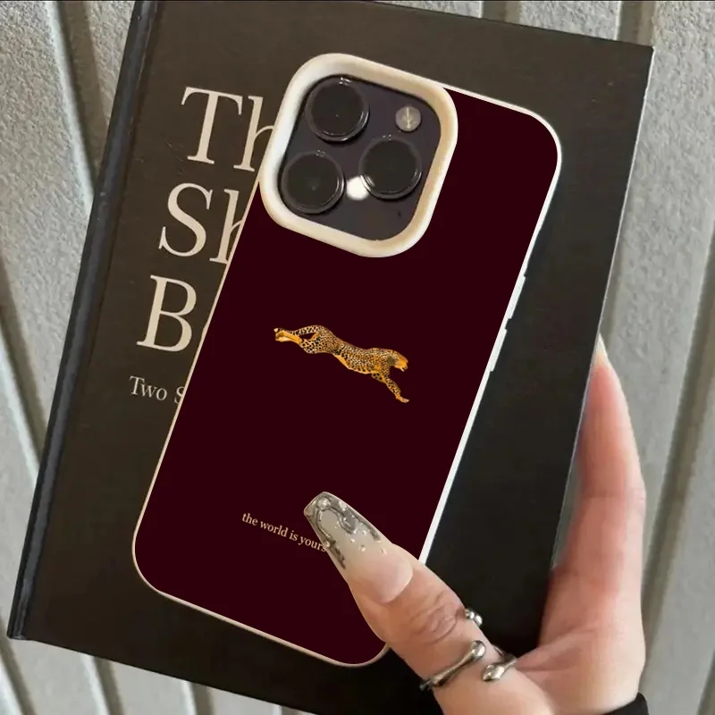 Mode Luipaard Wijnrood Zachte  - Phone Cases Brown recensie en prijs