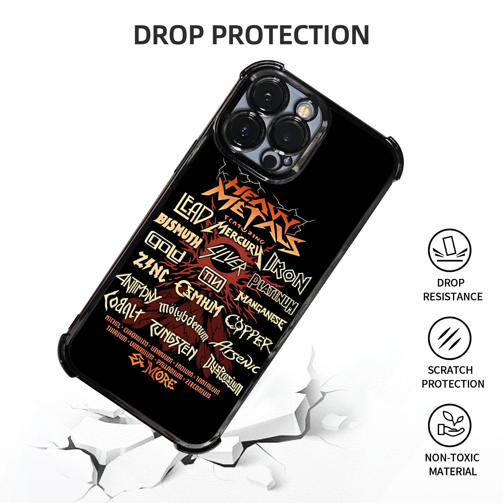 Parodie telefoonhoesje Heavy M - Phone Cases Metal recensie en prijs