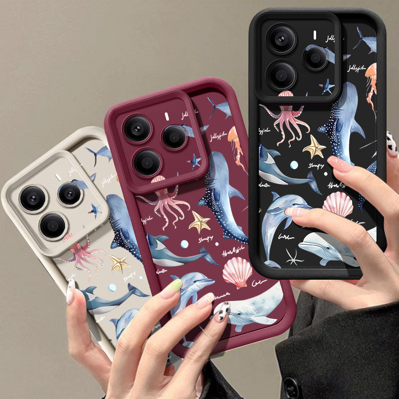 Schattig dolfijnprint zacht ho - Phone Cases Xiaomi 15 recensie en prijs