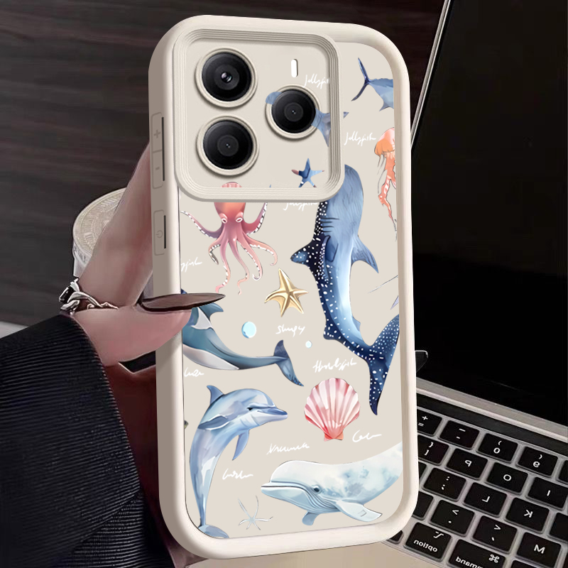 Schattig dolfijnprint zacht ho - Phone Cases Xiaomi 15 recensie en prijs