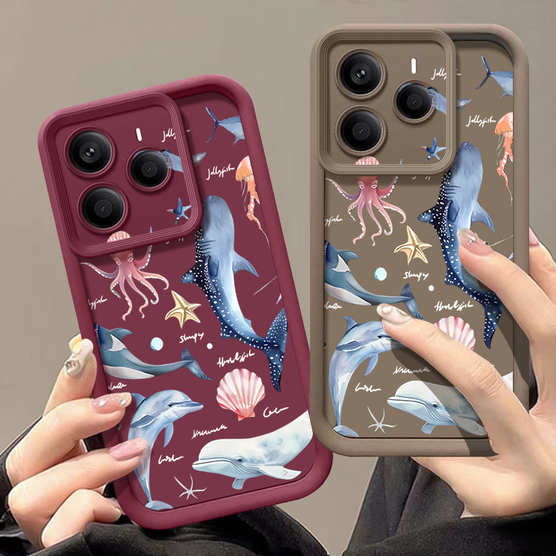 Schattig dolfijnprint zacht ho - Phone Cases Xiaomi 15 recensie en prijs