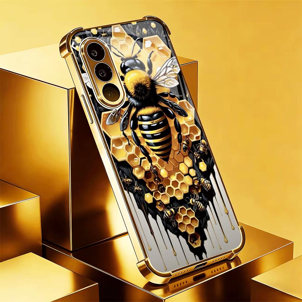 Gouden Bijenraat Gehard Glas M - Phone Cases Metal recensie en prijs