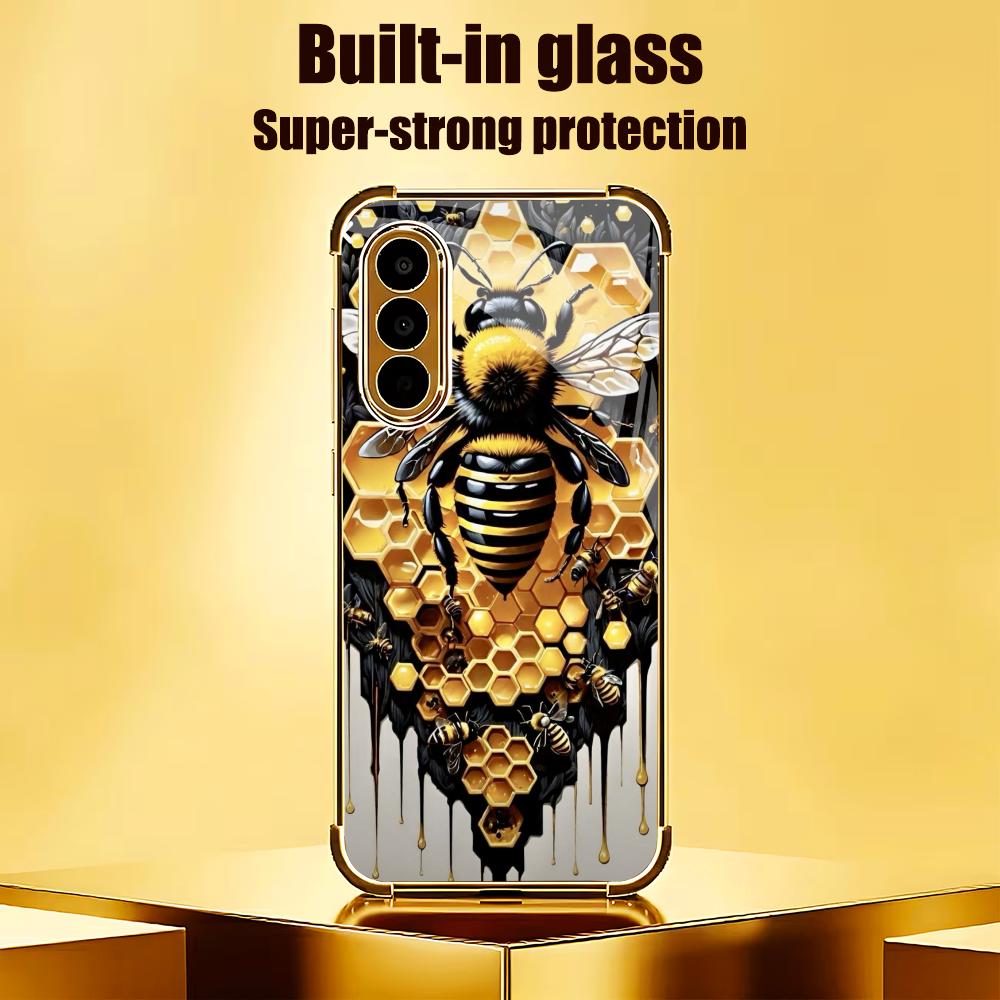 Gouden Bijenraat Gehard Glas M - Phone Cases Metal recensie en prijs