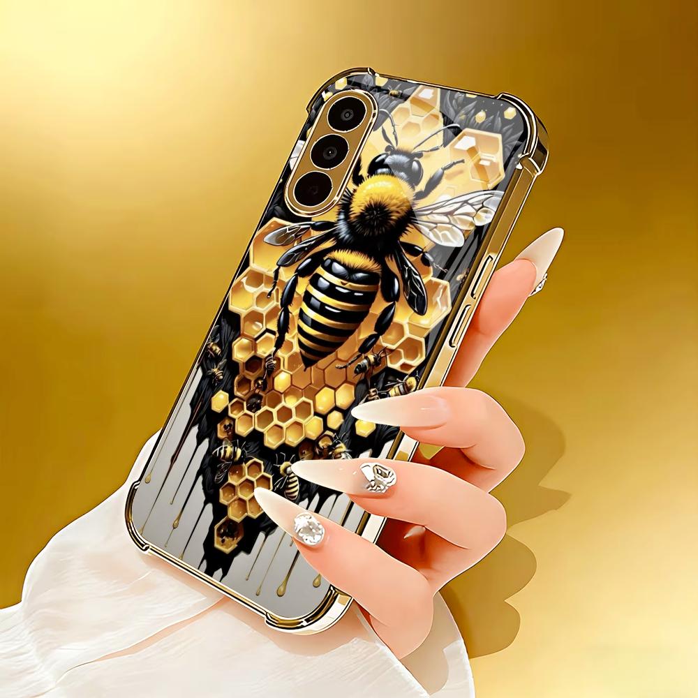 Gouden Bijenraat Gehard Glas M - Phone Cases Metal recensie en prijs