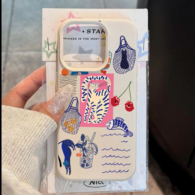 Schattige kersenkat print tele - Phone Cases Xr Iphone recensie en prijs