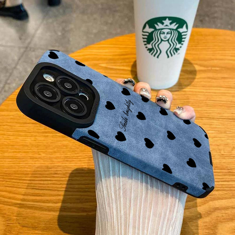 Nieuwe luxe zwarte liefde hart - Phone Cases Luxury recensie en prijs