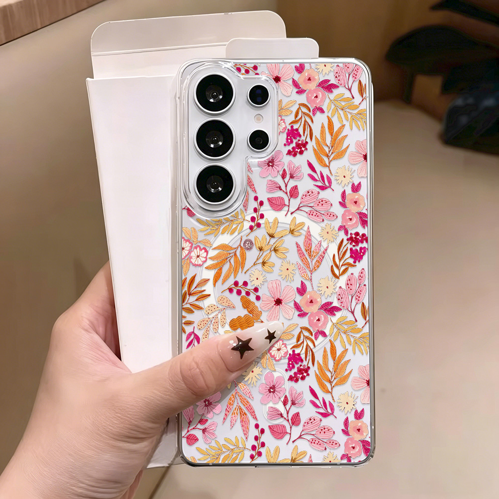 Blauwe Bloem Magnetische Telef - Phone Cases Quality recensie en prijs