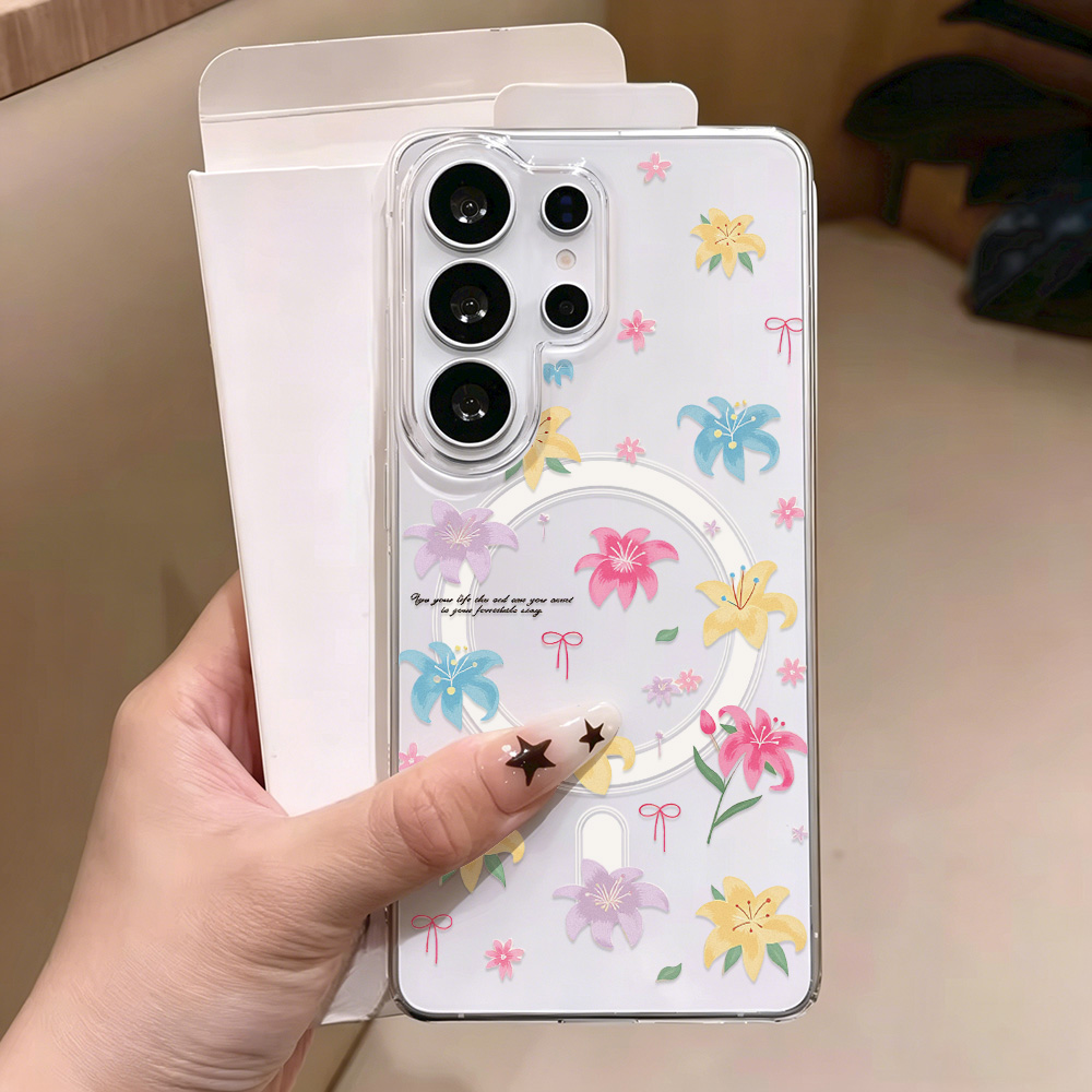 Blauwe Bloem Magnetische Telef - Phone Cases Quality recensie en prijs
