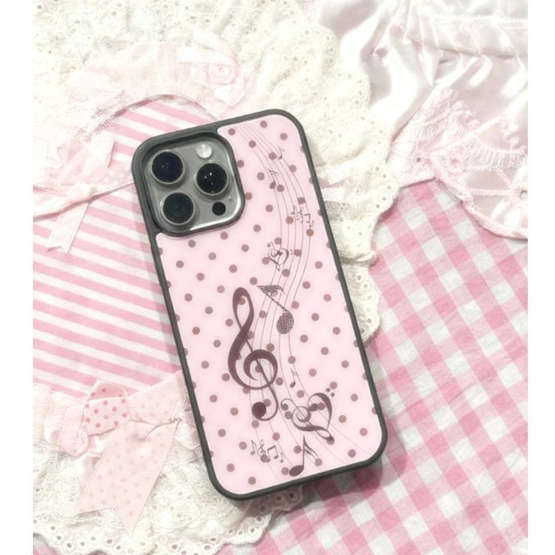 Koreaanse roze bruine polkadot - Phone Cases Brown recensie en prijs