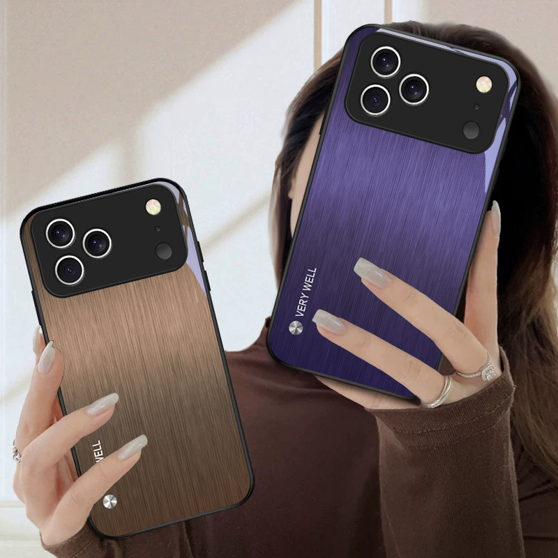 Minimaal geborsteld metalen te - Phone Cases Metal recensie en prijs