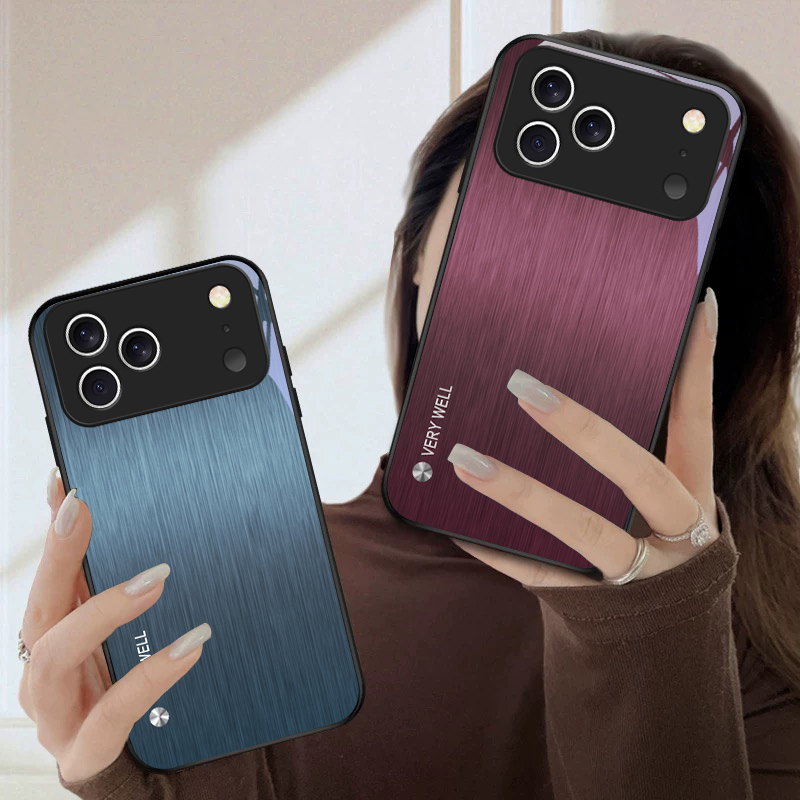 Minimaal geborsteld metalen te - Phone Cases Metal recensie en prijs