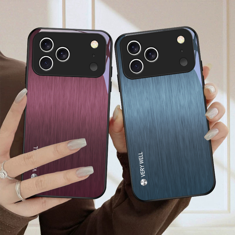 Minimaal geborsteld metalen te - Phone Cases Metal recensie en prijs