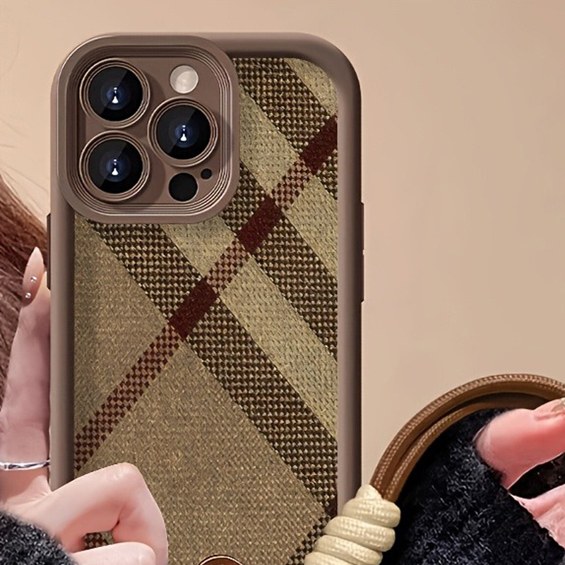 Bruine strepen lanyard bandje  - Phone Cases Brown recensie en prijs