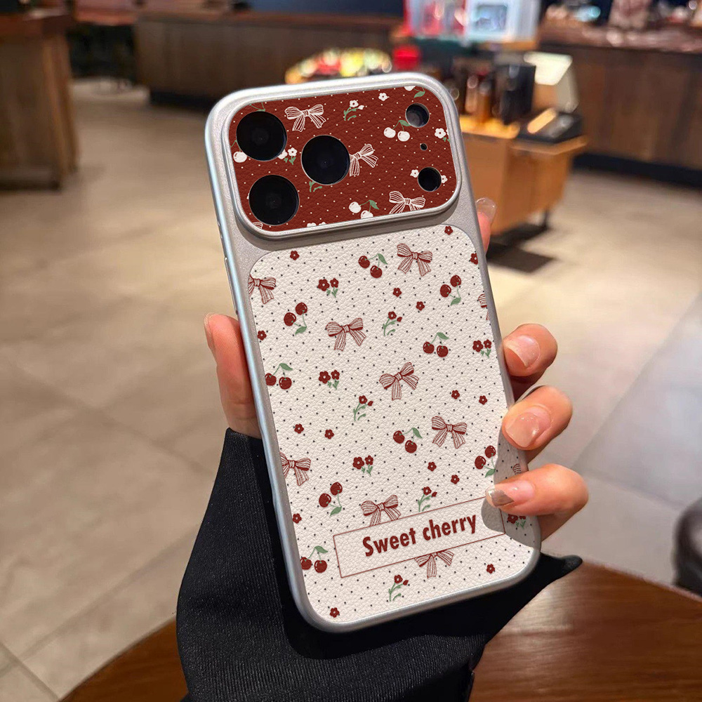 Zoete Kersen Lederen Telefoonh - Phone Cases Quality recensie en prijs