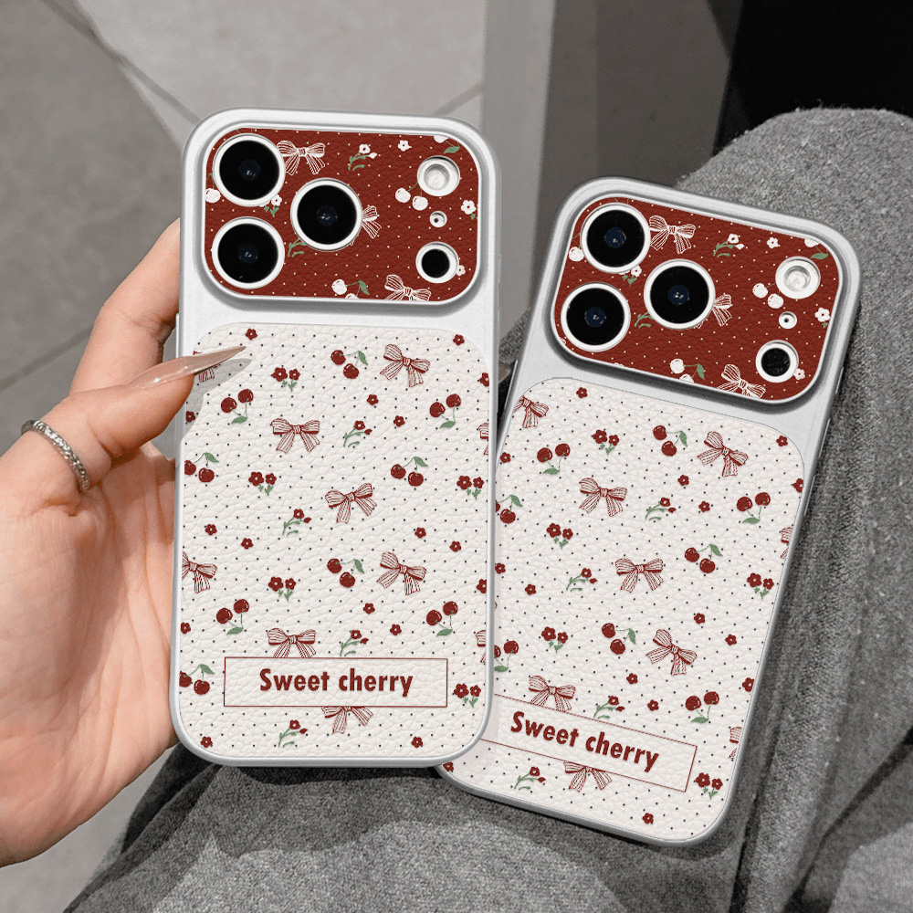 Zoete Kersen Lederen Telefoonh - Phone Cases Quality recensie en prijs