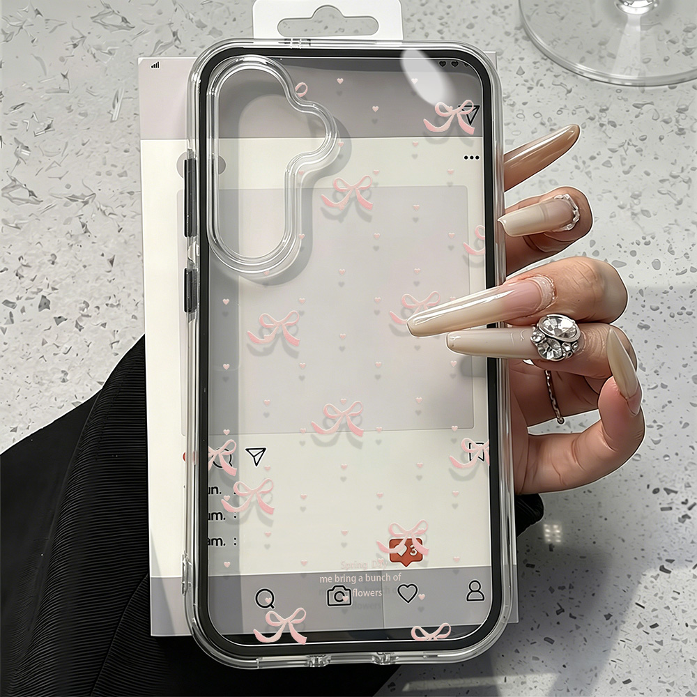 Schattig roze strik zachte tel - Phone Cases Quality recensie en prijs