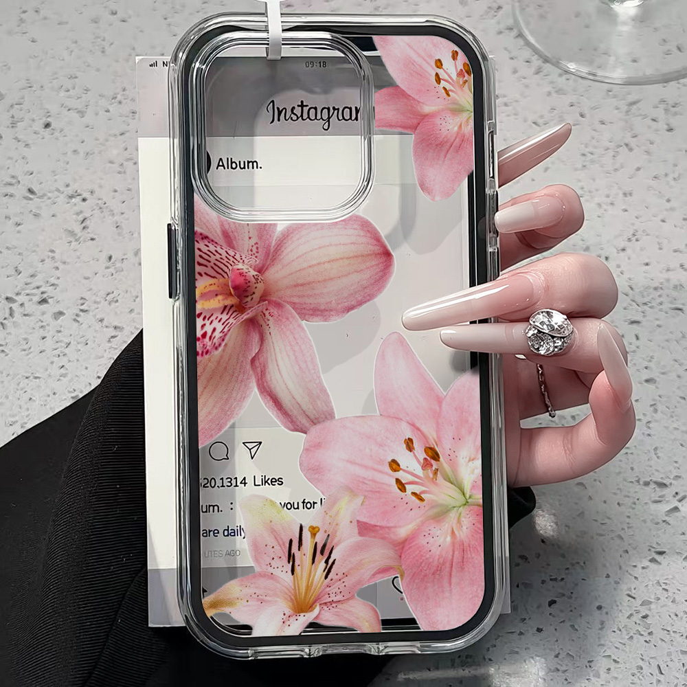 Roze Lelie Bloem Transparante  - Phone Cases Xr Iphone recensie en prijs