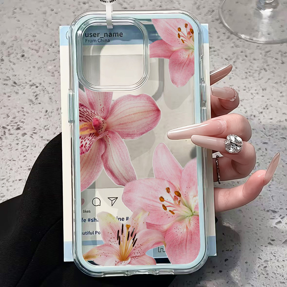 Roze Lelie Bloem Transparante  - Phone Cases Xr Iphone recensie en prijs