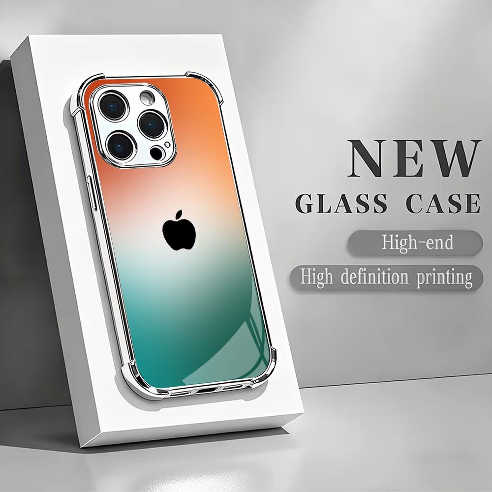Oranje-groene gradiënt gehard  - Phone Cases Metal recensie en prijs