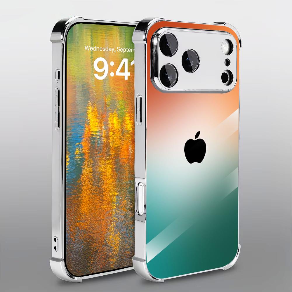 Oranje-groene gradiënt gehard  - Phone Cases Metal recensie en prijs