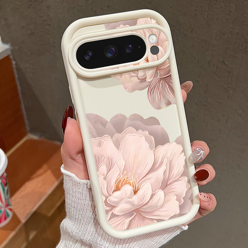 Roze bloemenpatroon zachte TPU - Phone Cases Google Pixel 9 recensie en prijs