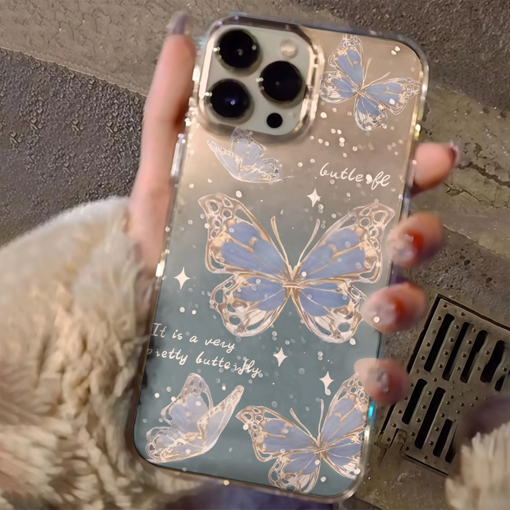 Luxe Blauwe Vlinder Glitter Te - Phone Cases Xr Iphone recensie en prijs