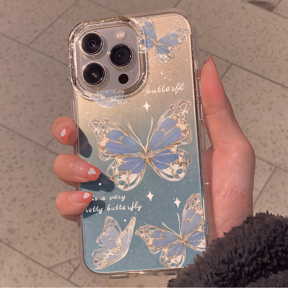 Luxe Blauwe Vlinder Glitter Te - Phone Cases Xr Iphone recensie en prijs