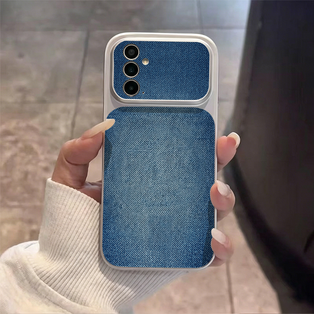 Retro blauwe denim PU lederen  - Phone Cases Quality recensie en prijs