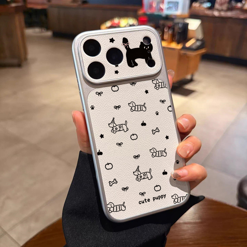 Schattig puppy lederen telefoo - Phone Cases Quality recensie en prijs